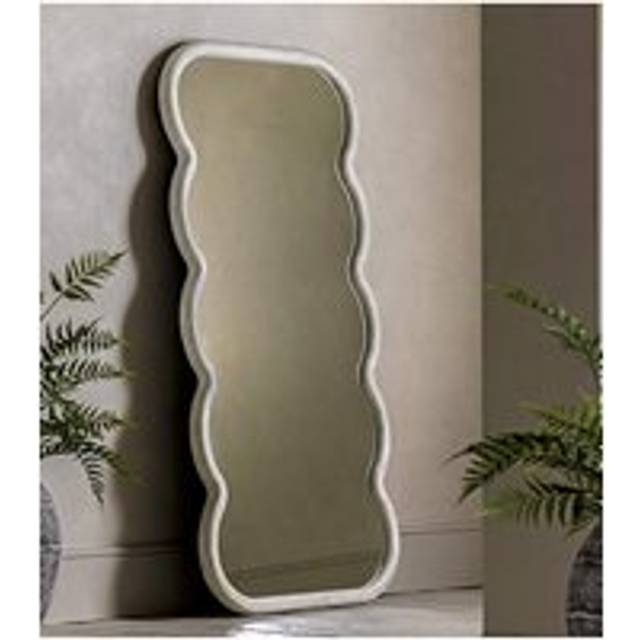Como Curved Leaner Mirror - White