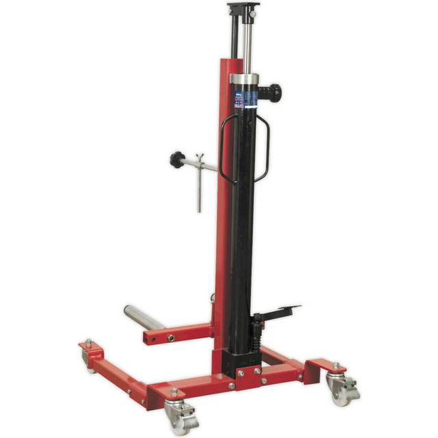 80kg wheel removal & lifter trolley - quick lift function - adjustable width