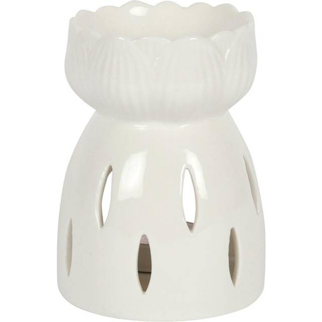 Something Different Lotus Oil Burner One Size white