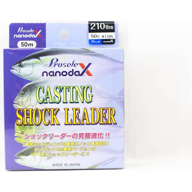 Sanyo Prosele Nanodax Nylon Shock Leader 50M 210lb (0106) klarblå färg