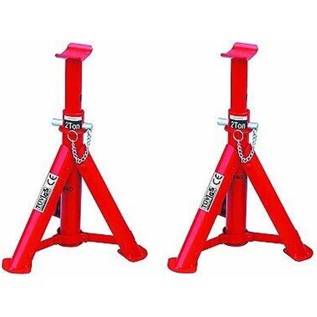 HILKA AXLE STAND 2 TON TONNE FOLDING STAND JACK 2T PAIR HEAVY DUTY 82420040