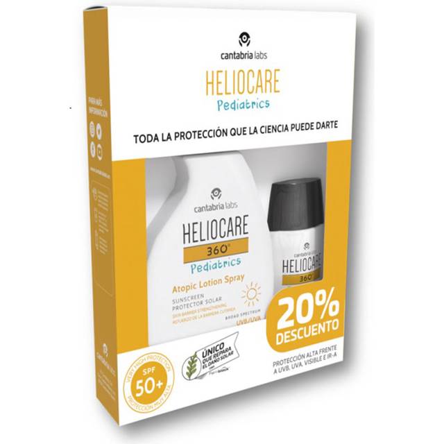 Heliocare 360º Pack Pediatrics Mineral 50ml + Atopic Lotion Spray 75ml