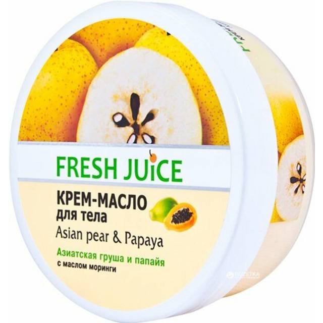 Body butter cream asian peer & papaya moringa oil 225ml fresh juice