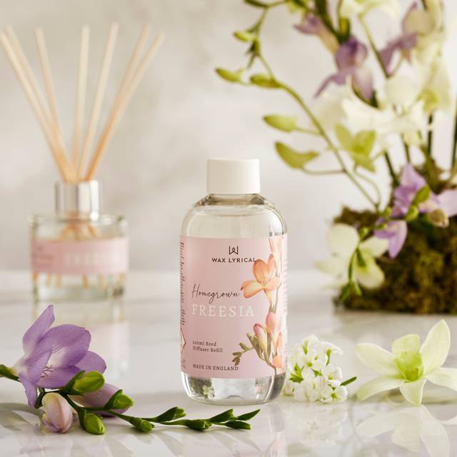 Wax Lyrical Homegrown Freesia Reed Diffuser - 200ml Refill Bottle