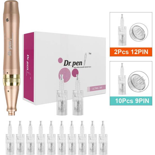 (M5W+10Pcs 9PIN) Dr.pen M5w Rechargeable Microneedling Pen Anti-wrinkle Acne Scar Removal Derma Roller Micro Needle Mts Beauty Skin Care With 10pcs Ne