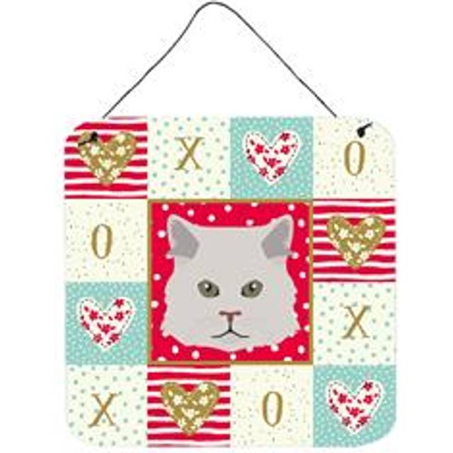 """""Caroline's Treasures Persian Traditional Cat Love Door Hanging Prints wall-decor  Multicolor"""""