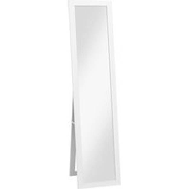 Homcom Rustic Full Length Mirror, Hanging And Freestanding Floor Mirror, Farmhouse Decorative Wall Mirror, 157 Cm, White