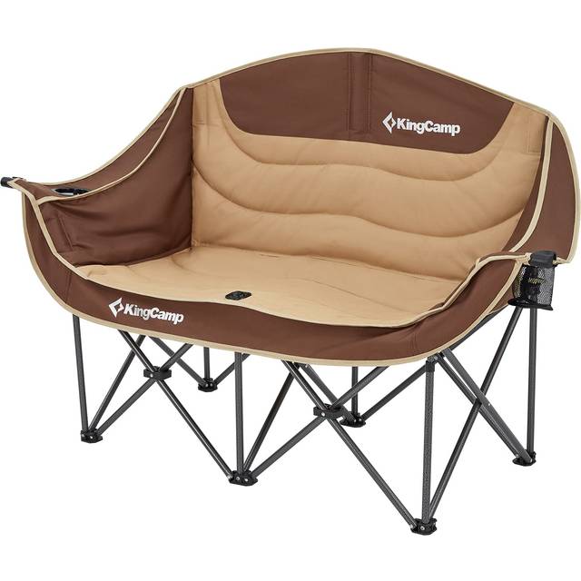 KingCamp Outdoor Camping Load Capacity Sofa Couple For Two Storage Bag Sports Indoor Chair, Two-Seater Chair, Foldable, 300kg, Chair, Chair, People,