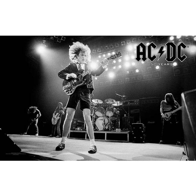 AC/DC 50 Years Textile Poster