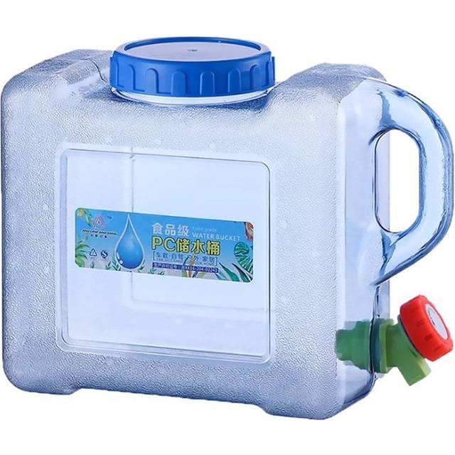 5L Capacity Pure Water Buckets Container With Faucet Portable Driving Tanks For Outdoor Picnic Camping Cooking Water Carriers & Jerrycans