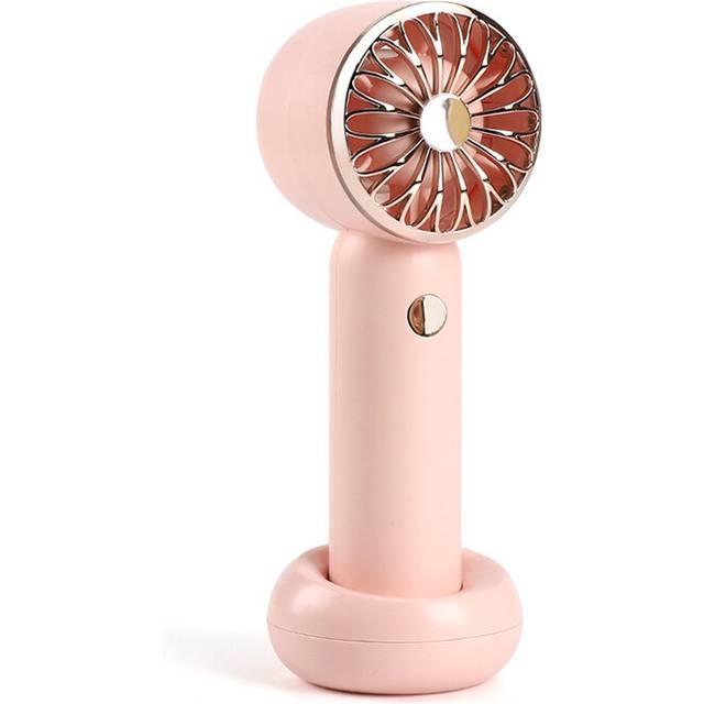 (Pink) Usb Handheld Fan Mini And Portable Offers Three Speeds Levels Rechargeable