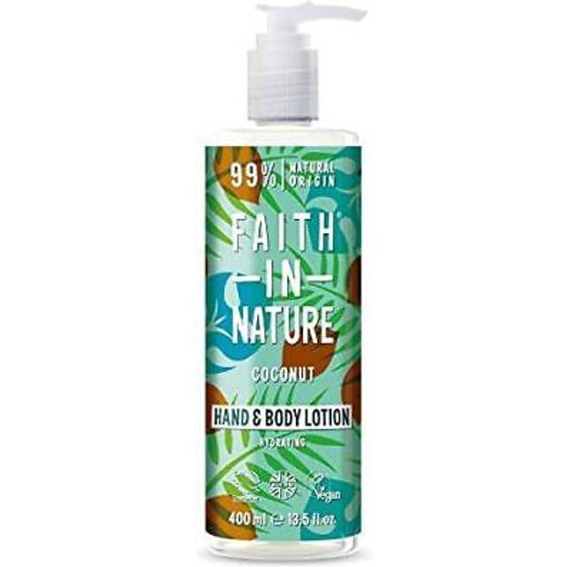 Natural coconut hand and body lotion hydrating vegan and cruelty free no sls or