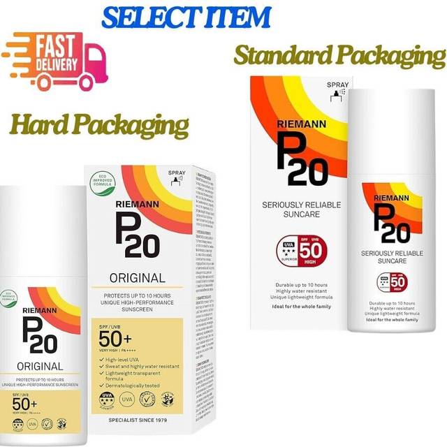 Riemann p20 sunscreen spray 200ml long lasting uva protection for up to 10 hours