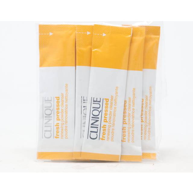 Clinique Fresh Pressed Renewing Powder Cleanser 7 Pcs  0.01oz/0.5g New