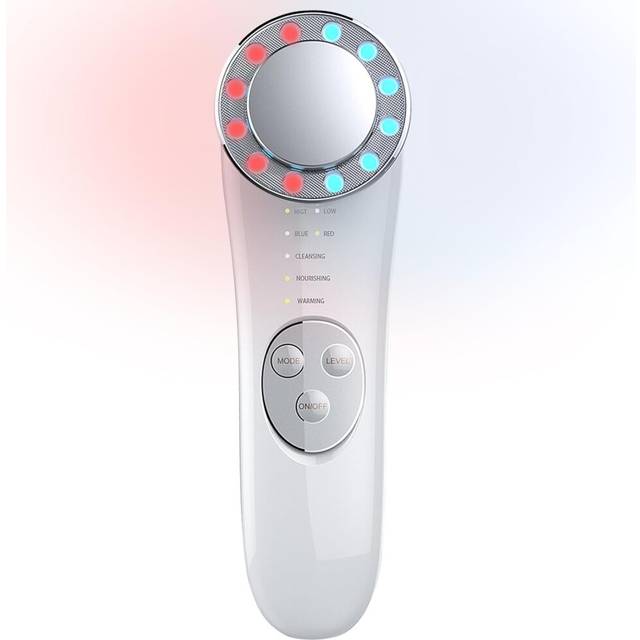 Chronus Microcurrent Facial Device Face Massager Facial Massager Face Roller Tools for Skin Care - white