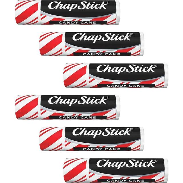 Chapstick Candy Cane Lip Balms  Peppermint  015 Ounce Pack of 6