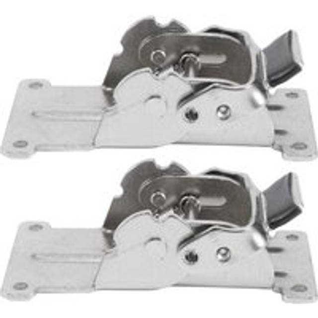 Tlily - 2PCS 0-90-180 Degree Self-Locking Folding Hinge Table Legs Silver Coffee Furniture Hardware Cabinet