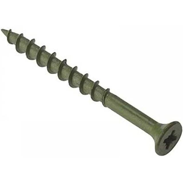 Forgefix ds4550 pozidriv decking screw green anti corrosion item in hand is siz