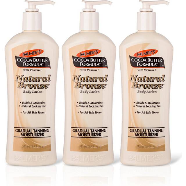 Cocoa Butter Formula Natural Bronze Body Lotion, 250 ml (Pack of 3)