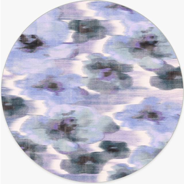 245 Round | Machine Washable Area Rug | Kid & Pet Friendly | Indoor Rugs | Emma Lavender Flatwoven Rug | Ruggable (245 Round)