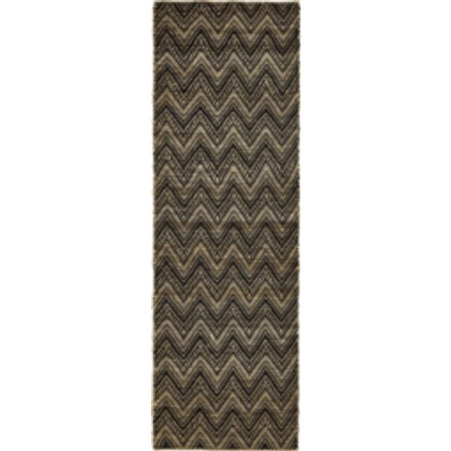 Monta Rug 83x260 cm, Nature/Black