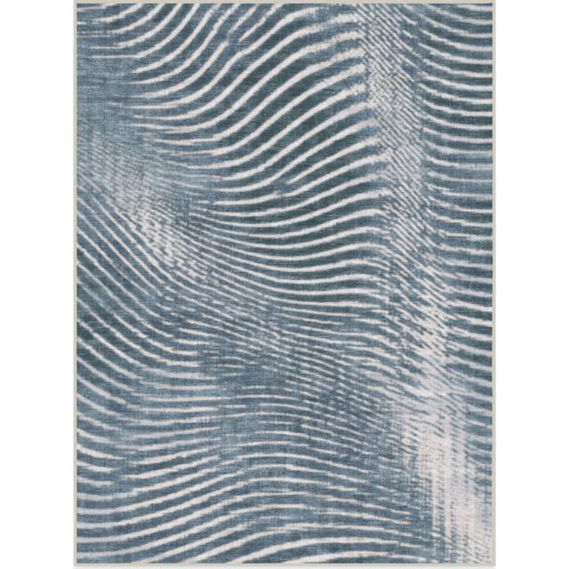 275x365 | Machine Washable Area Rug | Kid & Pet Friendly | Indoor Rugs | Wesley Blue Flatwoven Rug | Ruggable (275x365)