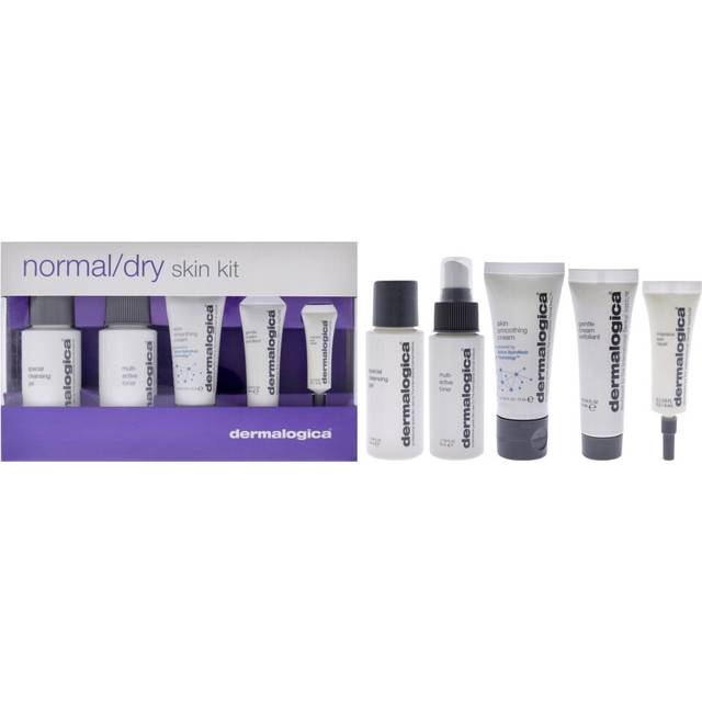 Normal Dry Skin Kit by Dermalogica for Unisex - 5 Pc 1.7oz Special Cleansing Gel, 0.3oz Gentle Cream Exfoliant, 1.7oz Multi-Active Toner