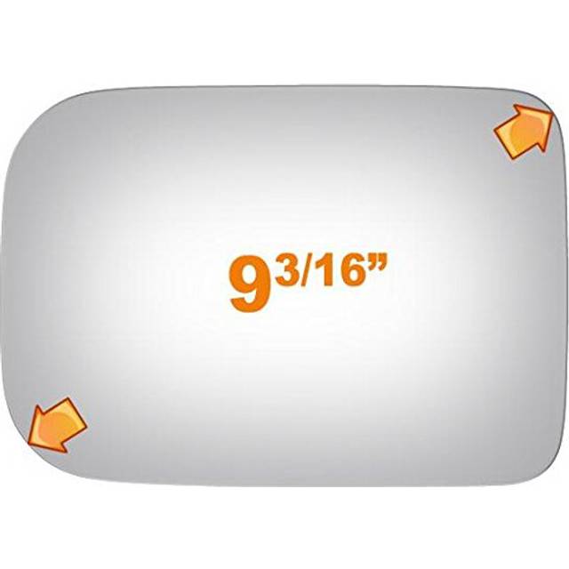 Burco Flat Driver or Passenger Side Mirror Replacement Glass for 1981-