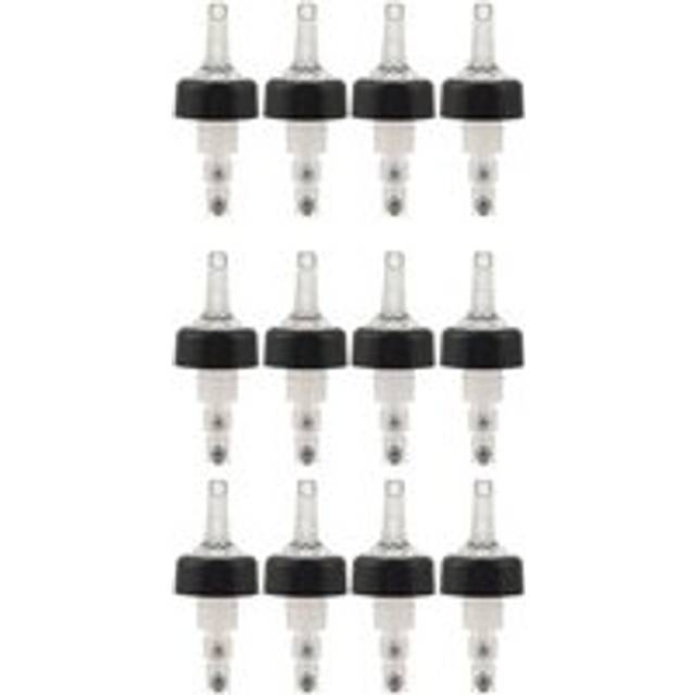 Tlily - 12 x 25ML Clear Auto Measure Quick Shot Pourers