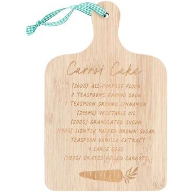 Something Different Carrot Cake Recipe Bamboo Cutting Board - Natural - one size