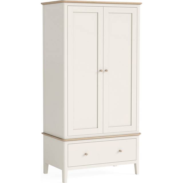 Maelle 2 Door 1 Drawer Gents Wardrobe - Ivory (185cm H X 95cm W X 55cm D)