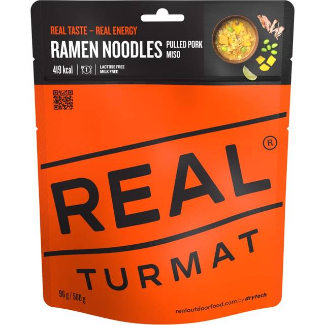 Real Turmat Ramen med Nudlar | Frystorkad mat | Portionsförpackning
