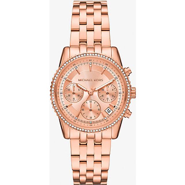 MK Mini Bryant Pavé Rose Gold-Tone Watch - Rose Gold - Michael Kors - ONE SIZE