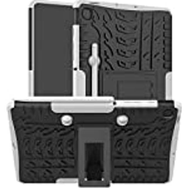Hülle® firmness fodral med ställ kompatibelt med Samsung Galaxy Tab S6 Lite Samsung Galaxy Tab S6 Lite Vitt