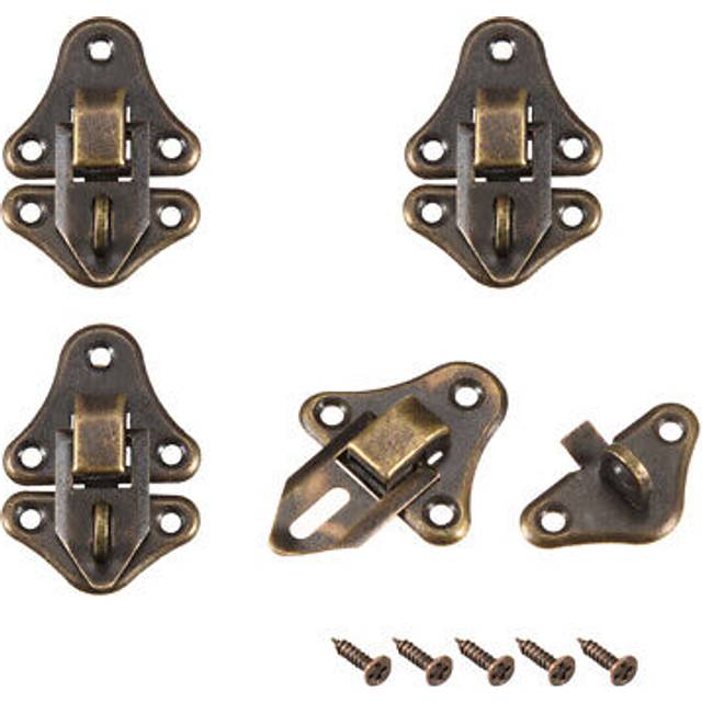 Case Latch, Retro Style Decorative Hasp Jewelry Cases Catch W Screws 4 Pcs