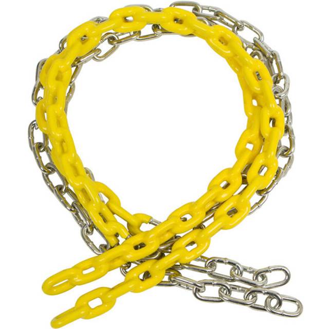 Swing Set Stuff Childrens Coated Chain with SSS Logo Sticker, Yellow, 5 1/2