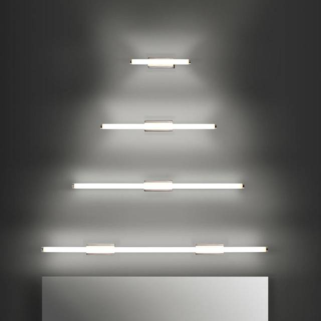 Leds C4 Toi led Medium led Bathroom Over Mirror Light Medium Chrome IP44 13.4W 3000K