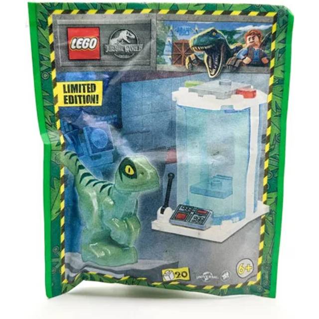 LEGO Jurassic World Raptor and incubator Paper Foil Pack Set 122327 (Bagged)
