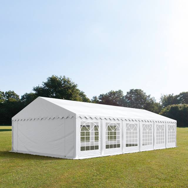 TOOLPORT 6x14m Marquee / Party tent, PVC 700, white - (5109)
