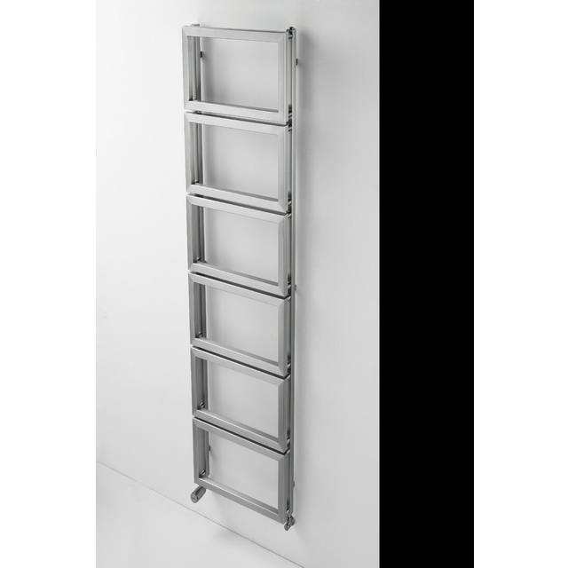 Belvidera Vertical Designer Towel Rail - Brushed;Brushed;Brushed;Brushed;Brushed; (1,670cm H X 500cm W X 90cm D)