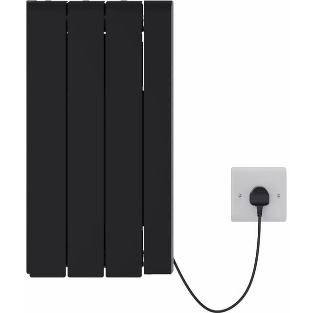 Ebern Designs Rowanne Electric Wall Mounted Space Heater - Black (57cm H x 35.5cm W x 9cm D)
