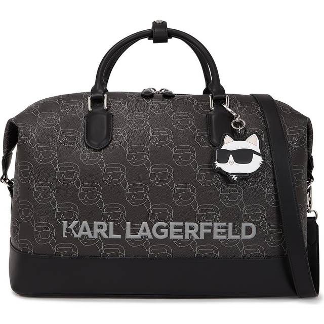 Karl Lagerfeld K/Ikonik Mono Weekend bag black