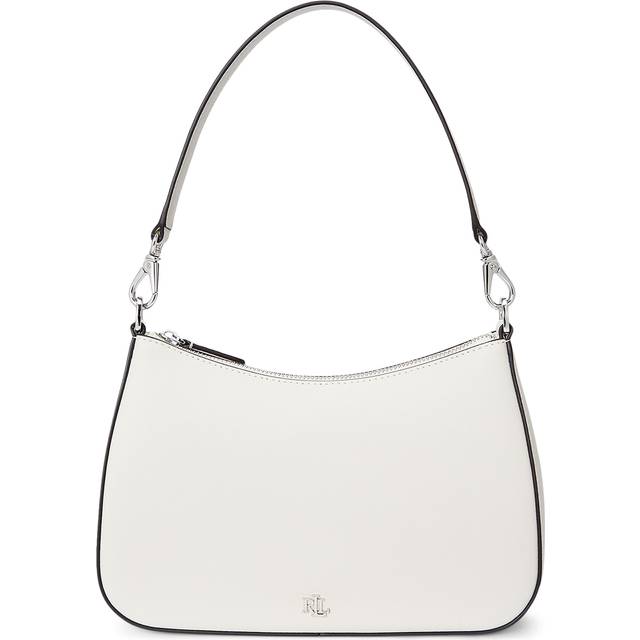 Lauren Ralph Crosshatch Leatherdanni 26-sba-med Dam Stl. - Crossbody Från Magasin - Soft White/palladium (One size)