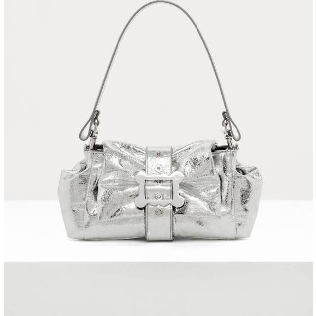 Vivienne Westwood Hazel Frame Leather Shoulder Bag - Silver