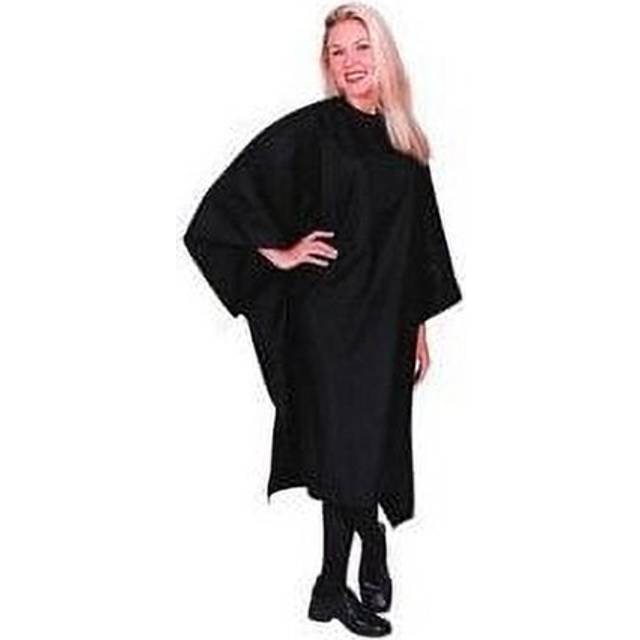 Nylon Haircutting Cloth Cape Velcro Closure - Black by Scalpmaster for