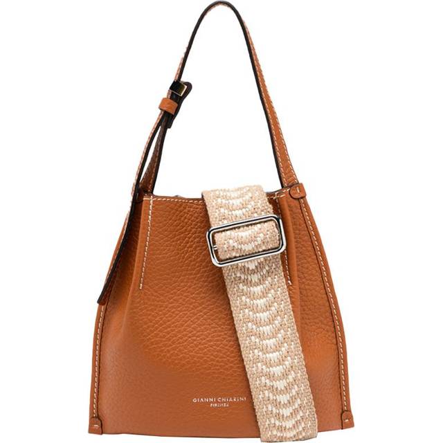 Gianni Chiarini, Shoulder Bags, female, Brown, ONE SIZE, Brown Shoulder Bag with Magnetic Button