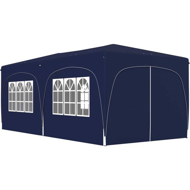 Lusthus ca 3x6m, vattenavvisande, stabilt, vintersäkert hopfällbart lusthus, UV-skydd 50+, hopfällbart partytält, trädgårdstält