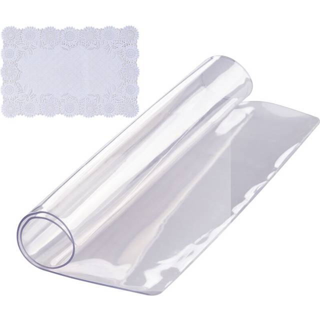 VEVOR Tischfolie Tischschutz Transparent 1,5 mm Dicke, Tischschutz-Folie PVC 305 x 305 mm Quadratische Tischdecke Tischfolie Abwaschbar Verschlei&#xDF;fest Hitzebest&#xE4;ndig Wasserdichte Tisch-Schutzfolie