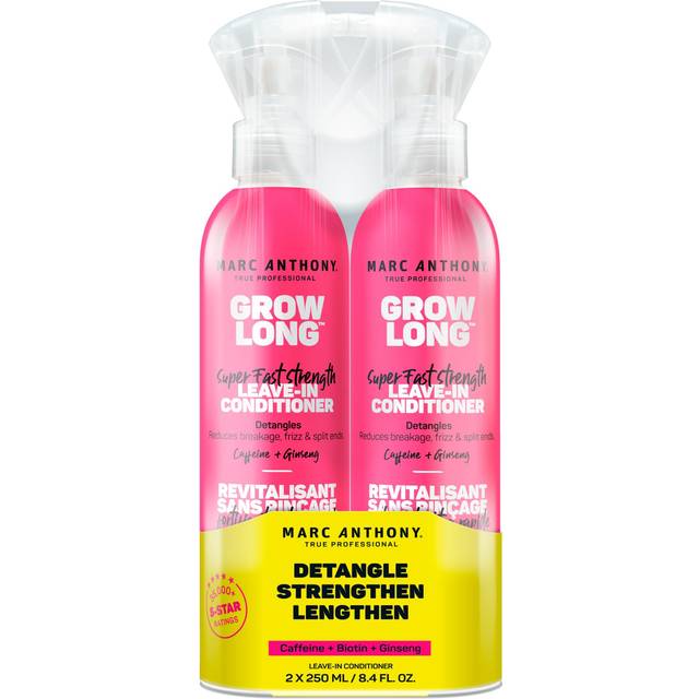 Marc Anthony Leave-In Conditioner Spray & Detangler  Grow Long Biotin  2-pack - Anti-Frizz Deep Conditioner For Split Ends & Breakage - Vitamin E  Caf