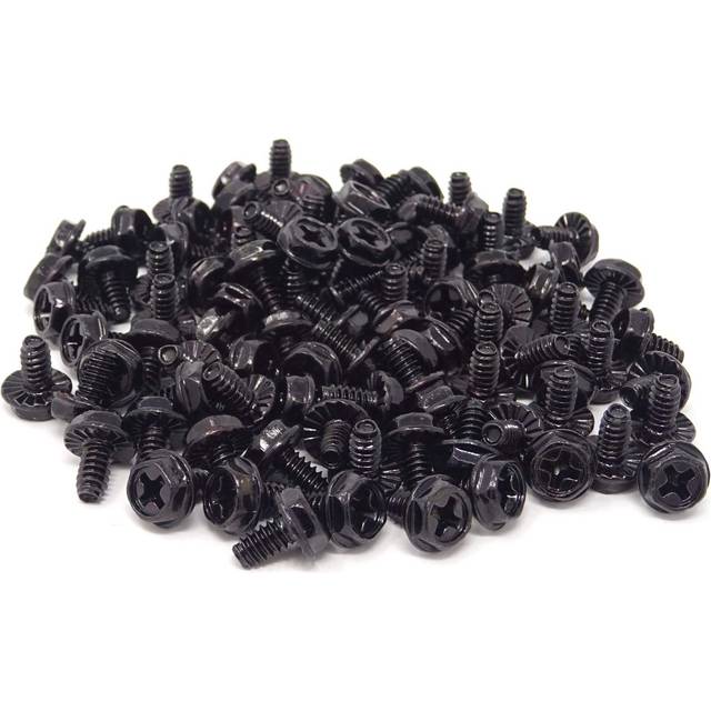 Honbay 100PCS 6#-32x6 Hex Phillips Head Replacement PC Computer Case M
